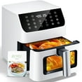 thumbnail image 1 of Aeitto 5.8QT Large Air Fryer, 12-in-1 Digital Airfryer with Clear Window,Fit for Family of 2-5,White, 1 of 17