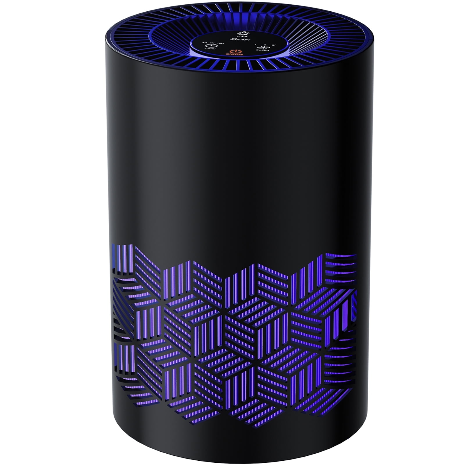 FreAire Black HEPA Air Purifier with RGB Lights