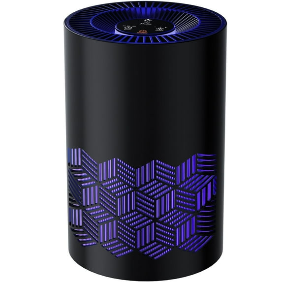 Aeitto Air Purifiers for Bedroom, H13 HEPA Air Purifier with RGB Lights, Air Purifiers for Pets Dust Smoke Pollen Dander Smell, Air Cleaner with Air Filter For Home Office Large Living Room (Black)