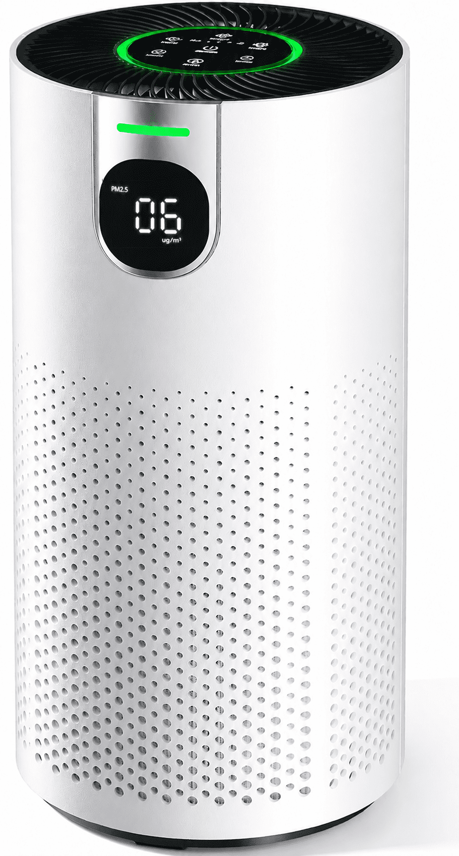Aeitto HEPA Air Purifier for Home Large Rooms up to 1800ft² with Real-Time AQI PM2.5 Display RGB Light for Allergies and Asthma,Bedroom Office and Pet