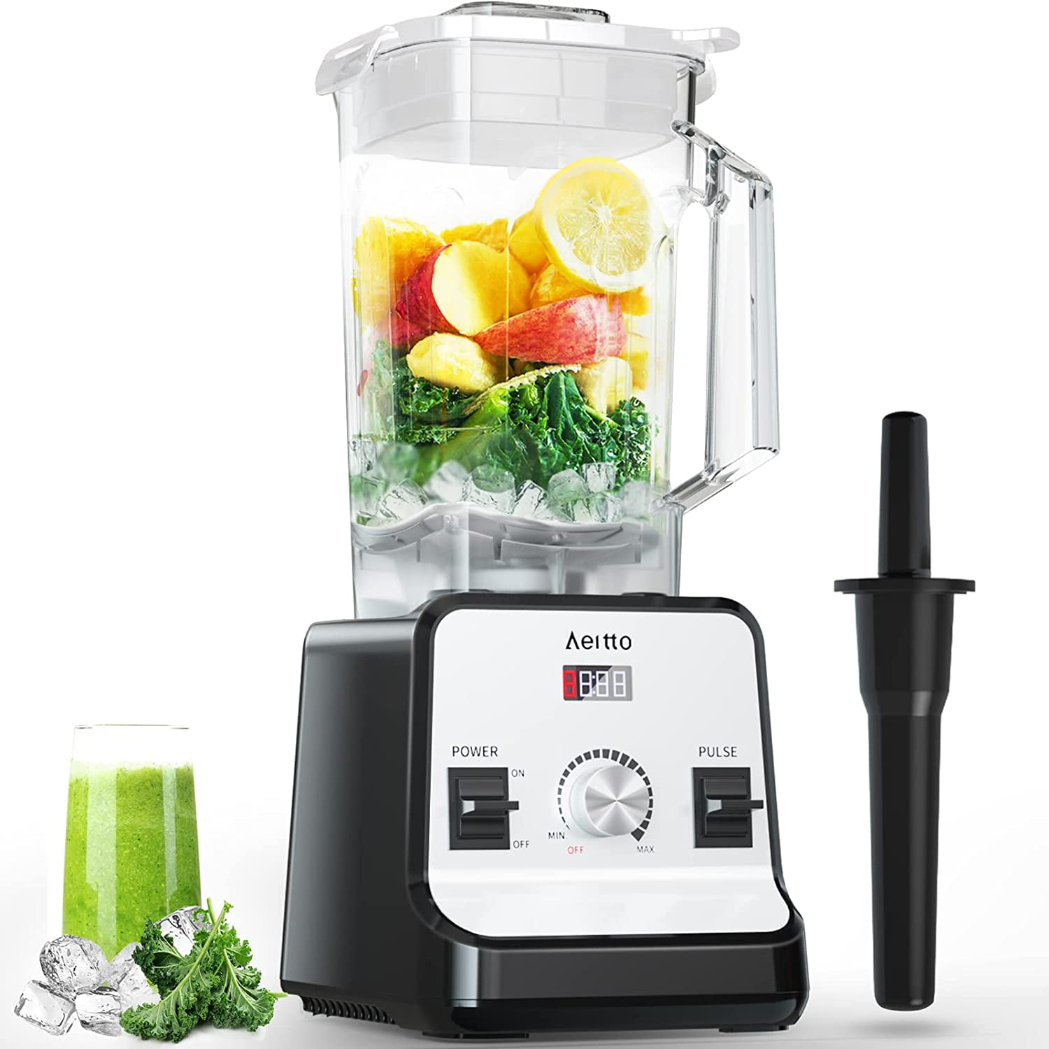 VAVSEA 1000W Countertop Blender for Shake and Smoothies, with 51oz Glass  Jar & 20oz Travel Cup, 5 Speed Multifunctional Blenders for Kitchen Ice  Crush
