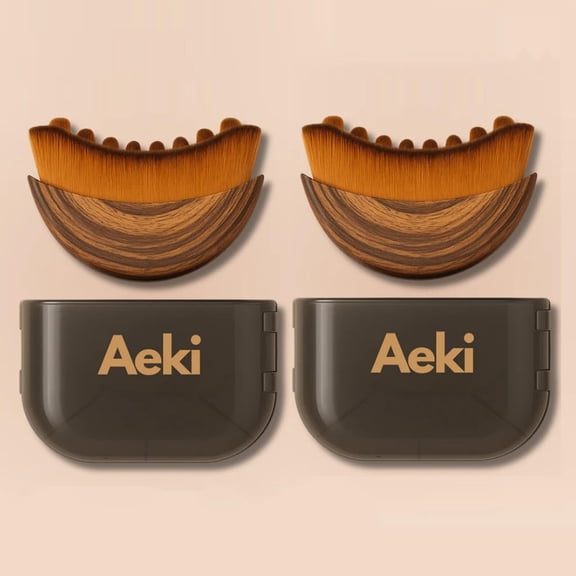 Aeki Lymphatic Contour Face Brush - Reduces Puffiness & Restores Definition, Aeki Lymphatic Face Brush, 100% Gentle & Soft on Skin | Naturally Sculpted Look,Aekii Facial Brush