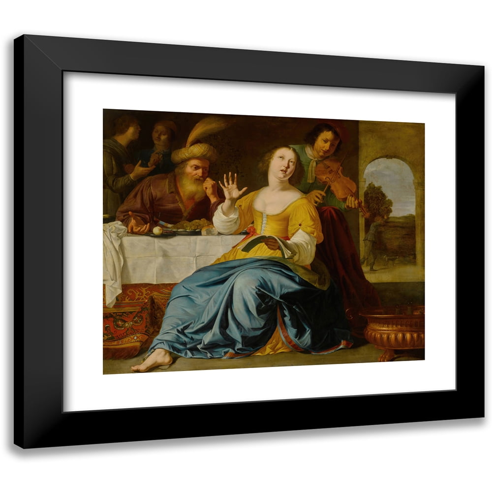 Aelbert Jansz. van der Schoor 17x15 Black Modern Framed Museum Art Print Titled Musical Party