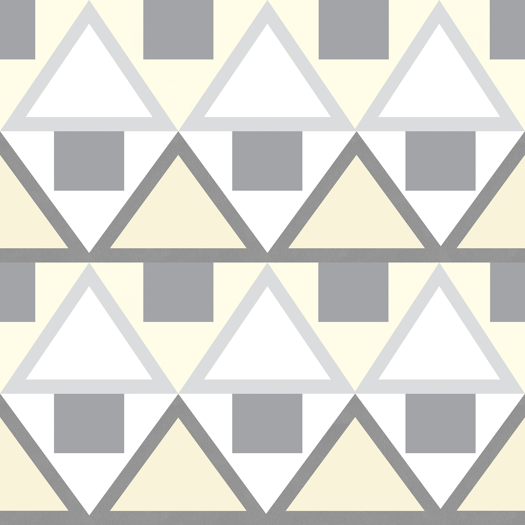 Grey and Yellow Geometric Peel and Stick Wallpaper