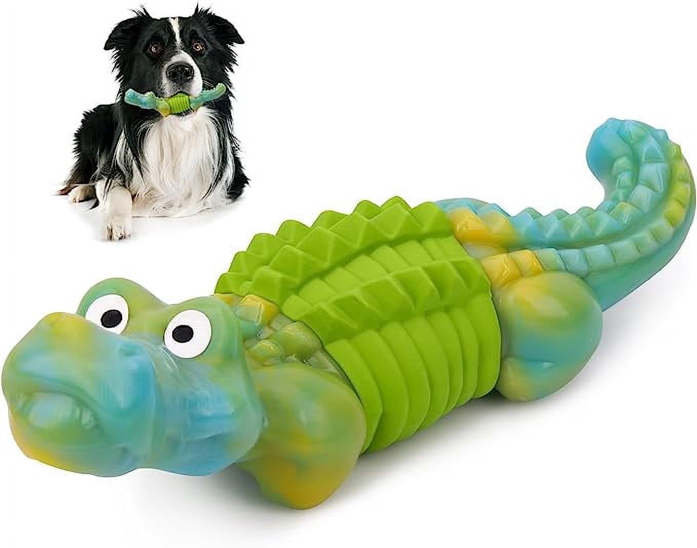 Aelflane Tough Dog Toys,Dog Toys for Aggressive Chewers,Indestructible Dog  Toys for Large Breed,Durable Dog Toys for Large Dogs,Bacon Flavor,Green