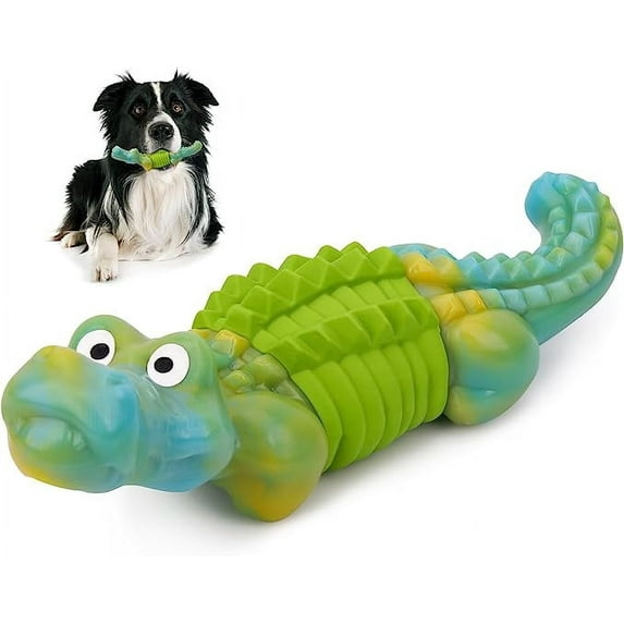 Aelflane Tough Dog Toys,Dog Toys for Aggressive Chewers,Indestructible Dog Toys for Large Breed,Durable Dog Toys for Large Dogs,Bacon Flavor,Green