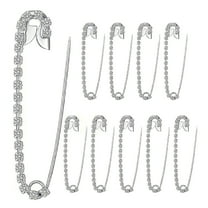 Aellinatey 10Pieces Delicate Rhinestones Brooch Pins Sweater Clip For Women's Apparel