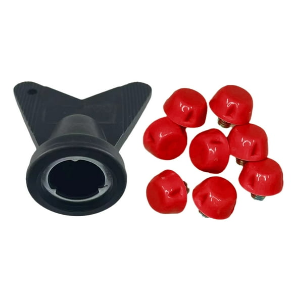 Aellinatey 12Pcs/set 10mm/7mm Football Shoe Studs for 5MM Threaded Football Soccer Shoes