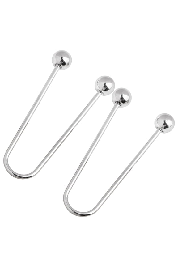 2Pcs Double Head Brooch Metal Spirals Clasps for Loose Garments Fixing Button