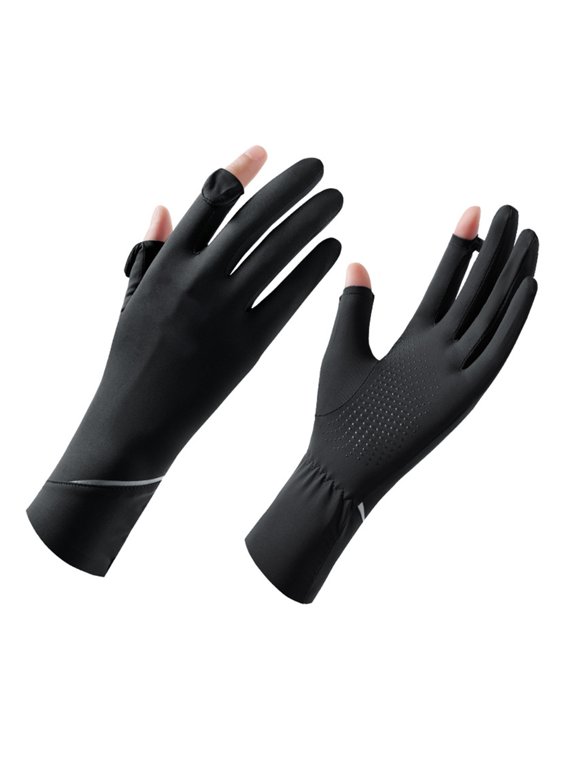 2lots Drying Gloves Sunscreen Split Finger Mittens Sun Gloves for Outdoor Use