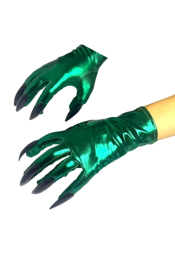 2pack Halloween Gloves Scary Nails Gloves Long Gloves Monsters Wolf Handwear