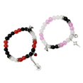 thumbnail image 1 of Aellinatey 2pcs Halloween Spiders Couple Bracelets for Women Men Heart Magnetic Bracelet, 1 of 12