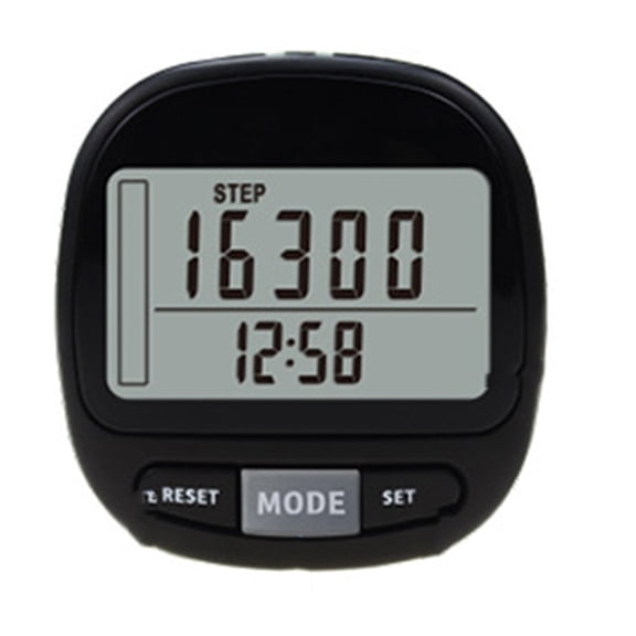 Aellinatey 3D Pedometer for Walking, Step Counter with Removable Clip and Lanyard, Step Trackers with Distance, Calorie Record