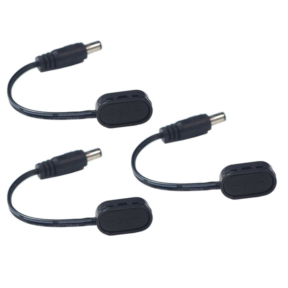 Aellinatey 3Pcs 9V Battery Clip Converter Power Cable Plug 9V Power Supply Adapter Cable