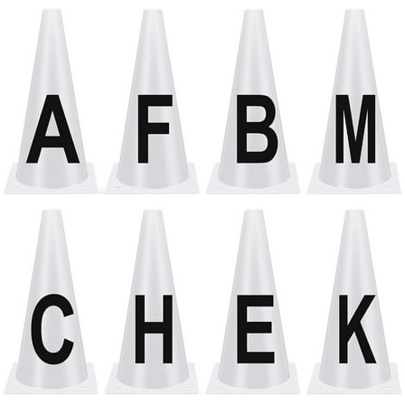 Aellinatey 4/8pcs Dressage Letter Cones Event Stable Training Cones Easy to Set Up