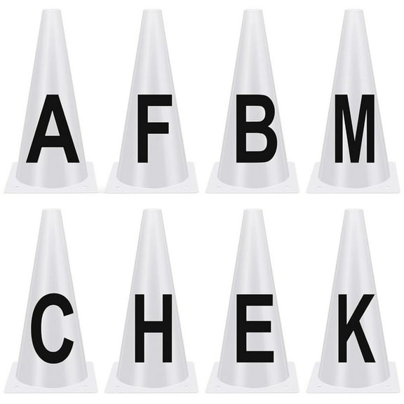 Aellinatey 4/8pcs Dressage Letter Cones Event Stable Training Cones Easy to Set Up