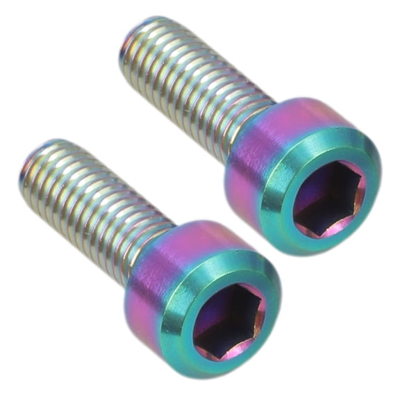 Aellinatey 4 Colors Screw Bolts Fixing Disc Brake Clamp Black/Colorful/Gold/for Titanium