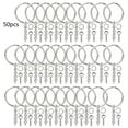 thumbnail image 1 of Aellinatey 50 Pcs Silver Screw Eye Pin Split for Key Chains with Open Jump Rings Jewelry Ma, 1 of 13