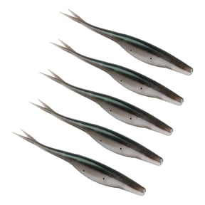 Aellinatey 5Pcs Soft Lures Floating Baits Artificial Swimbaits Split Tail Swimbaits Lures Soft Artificial Baits Fishing Lures