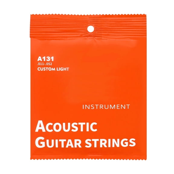 Aellinatey 6Pcs 6-string Acoustic Guitar Strings for Beginners Performers 11-52 Enduring