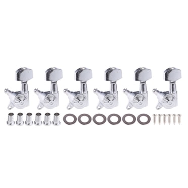 Hemoton Mandolin Guitar Machine Heads Right And Left Handed Tuning Pegs 4l4r Tuner Set With Mounting Screws Ferrules Mandolin 8 Strings Guitar
