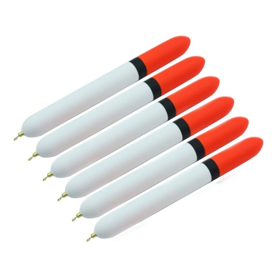 Aellinatey 6Pcs Sea Fishing Stream Floater Wood High Visible Float for Enhances Fishing and Accuracy