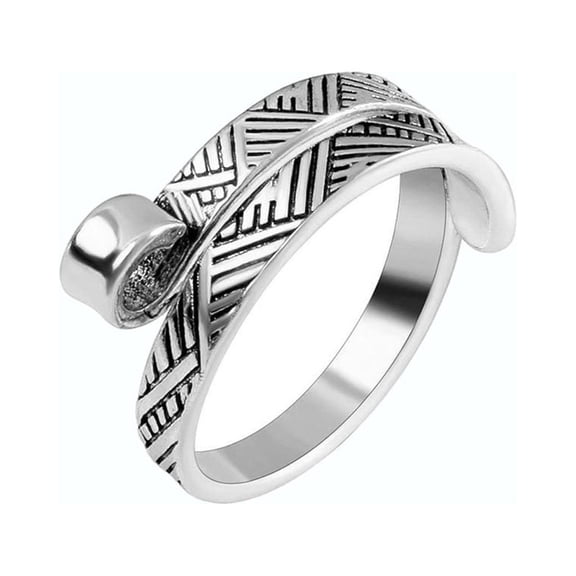 Aellinatey Adjustable Knitting Loop Crochet Peacock Shape Loop Knitting Tools Finger Ring