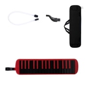 Aellinatey Air Piano Keyboard Soprano Melodica with Long Tube, Short Mouthpieces & Carry Bag, 32 Keys Melodica Instrument for