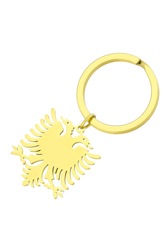 Albanian Hawk Pendant Keychain Gold/Silver Color Keyrings Versatile Jewelry