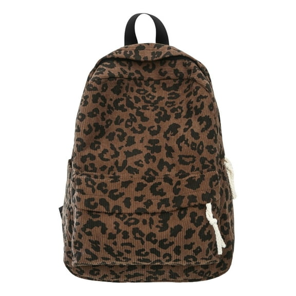 Aellinatey Autumn Winter Backpack Student School Bag Leopard Print Travel Backpack