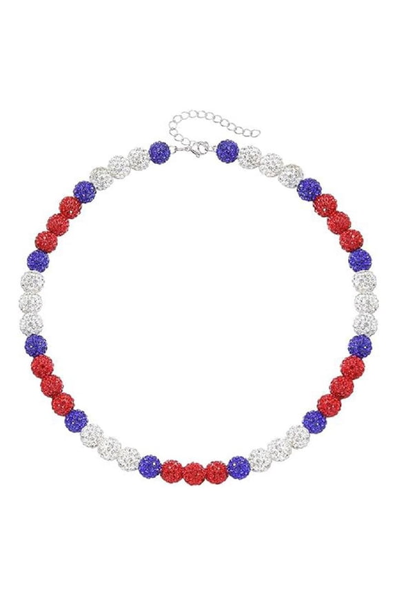 Baseball Pendant Neckchain Disco Ball Clavicle Chain Stylish Sports Accessory