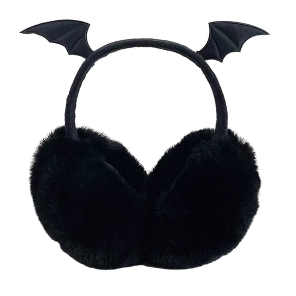 Aellinatey Bat Wing Earmuffs Headwear Stay Warm and Trendy Cool Devil Ear Warmers