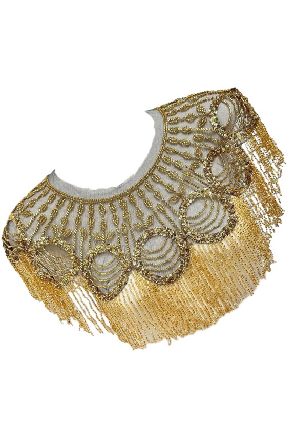 Beaded Sequins Shawl Wrap Fringed Evening Party Capes Wedding Bridal Cover Up