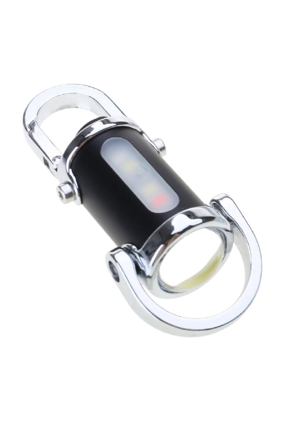 Bright LED Keychain Light Rechargeable Flashlight Pendant Keyring for Camping