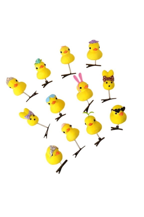 Carnival Party Flocking Duck Hairpin Animal Hair Clip Kids Dress Up Barrettes