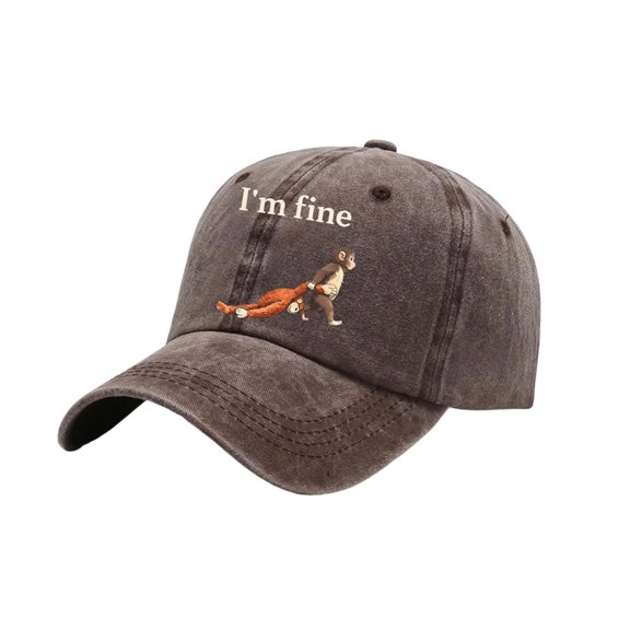 Aellinatey Cartoon Monkey Printing Baseball Cap Soft Breathable Dad Hat For Adult Teens