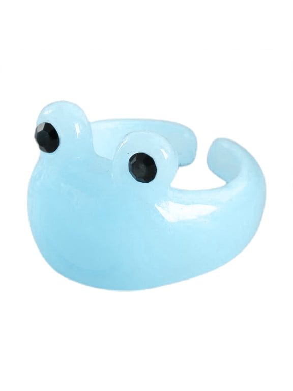 Cartoon Simple Frog Rings Women Fashion Sweet Five Color Fashion Cute Rings