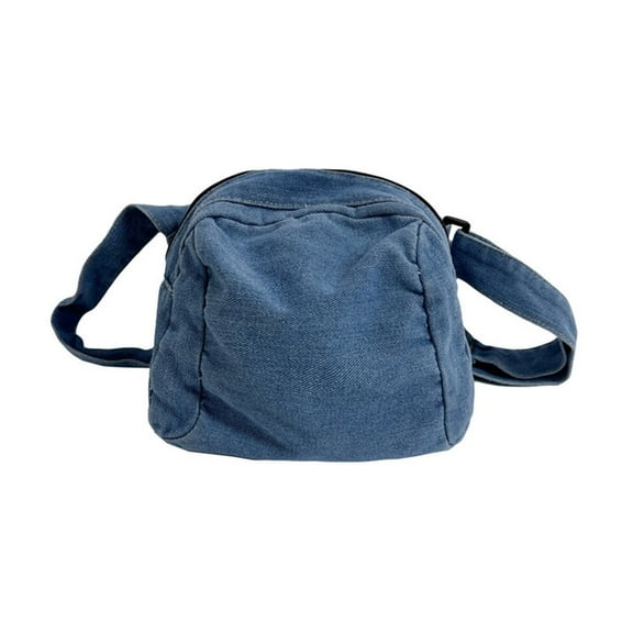 Aellinatey Casual Denim Messenger Bag for Women Men Large Capacity Shoulder Crossbody Bag