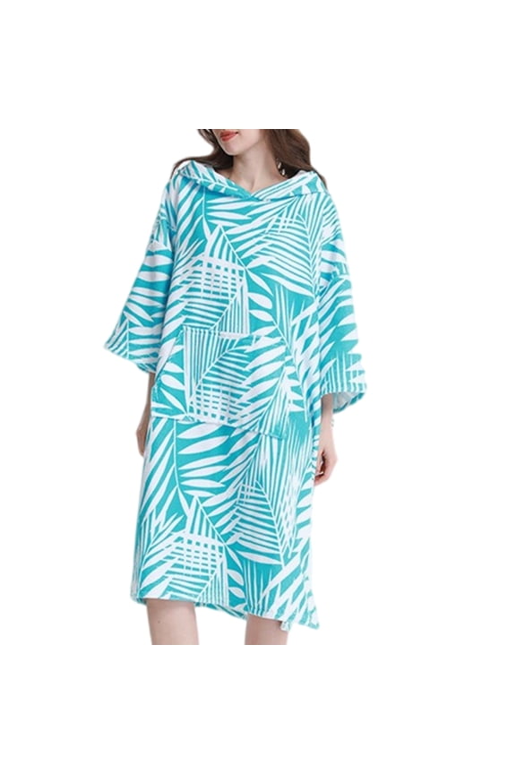 Changing Robe Towel Poncho Hoodied Robe for Wetsuit Changing