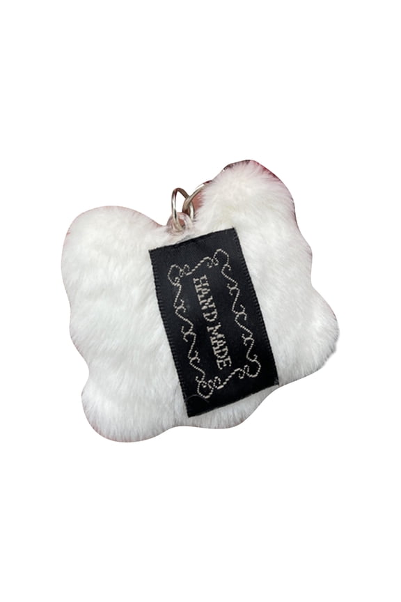 Chinese Lion Keychain Plush Lion Dance Keyring for Car Keys Backpack Ornament