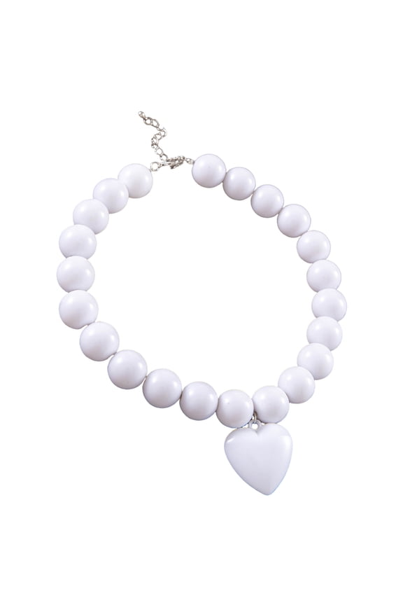Classical Heart Beaded Necklace Jewelry Perfect For Romance Dates And Parties