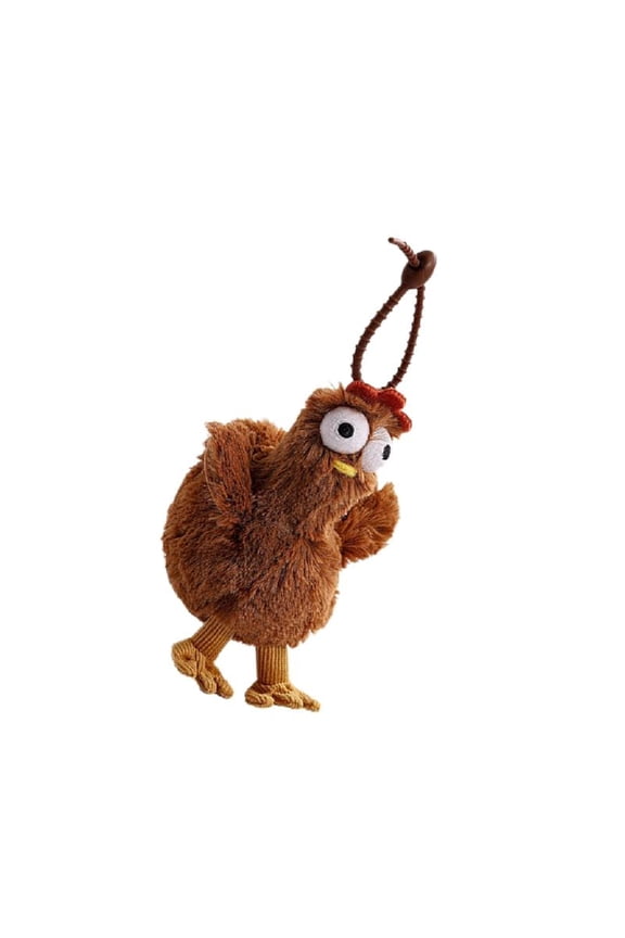 Cute Chicken Keychain Bag Charm Keyrings Cartoon Animal Pendant for Women Man
