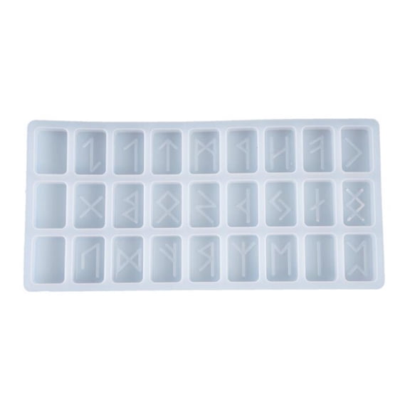 Aellinatey DIY Symbol Rune Silicone Mould Handmade Symbol Words Resin Casting Charm Mold