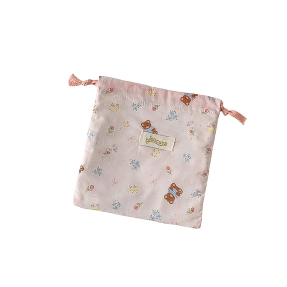 Aellinatey Drawstring Makeup Bag Travel Toiletry Bag,Gift Bag Small Pocket Cosmetic Bag