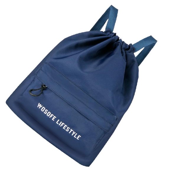 Aellinatey Durable Nylon Drawstring Bag Sports Training Gym Bag Lightweight Backpack