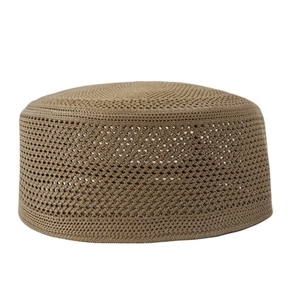 Aellinatey EID Ramazan Hijabs Arabian Round Hat Breathable Turban Skull Caps Headgear