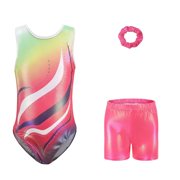 Aellinatey Elastic Dance Suit Suitable for Kids Recitals Polyester Spandex Blend Secure