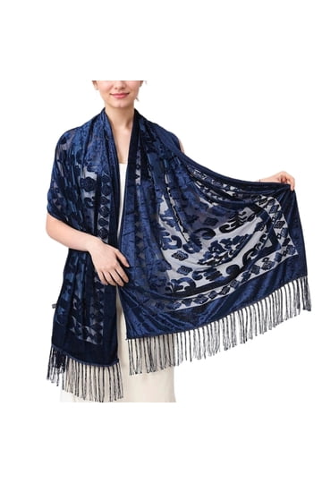 navy blue shawl for dress Evening Wraps Formal Occasions Diffrentes couleurs disponibles oct25-trade-driver color:Candy Pink Bride Asymmetrical Floor Length Simple
