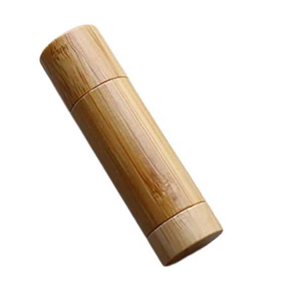 Aellinatey Empty Lipstick Tube Bamboo Lipstick Case Lip Gloss Container for Cosmetic