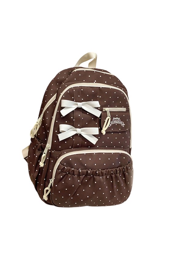 Ergonomic Dot Backpack Wear Resistant Material Great For Travel Study